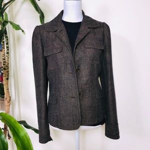 City Unltd. Brown Button Blazer
